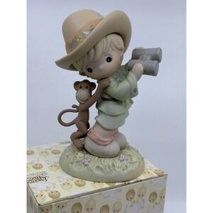 Precious Moments "LIFE CAN BE A JUNGLE" Monkey/Boy, #325457-Mint w/box